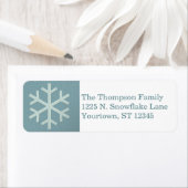 Aqua Blue Snowflake Imitate Felt/Stickerei Custom (Insitu)