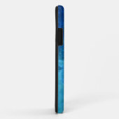 Aqua Blue Stached Glass Case-Mate iPhone Hülle (Hinten/Rechts)