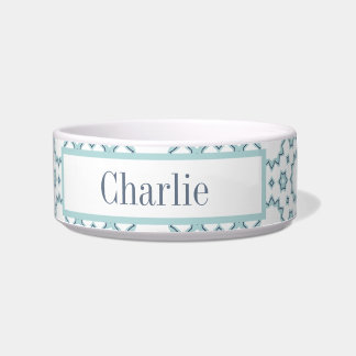 Aqua Blue Sterne Hunde-Schüssel Napf