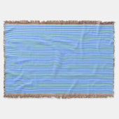 Aqua Blue Strick Crochet Strip Texturmuster Decke (Vorderseite)