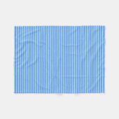 Aqua Blue Strick Crochet Strip Texturmuster Fleecedecke (Vorderseite (Horizontal))