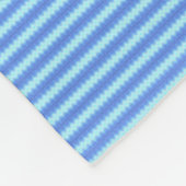 Aqua Blue Strick Crochet Strip Texturmuster Fleecedecke (Ecke)