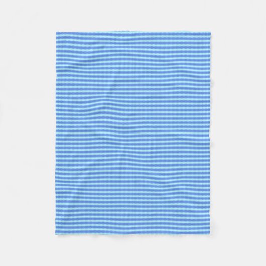 Aqua Blue Strick Crochet Strip Texturmuster Fleecedecke (Vorderseite)