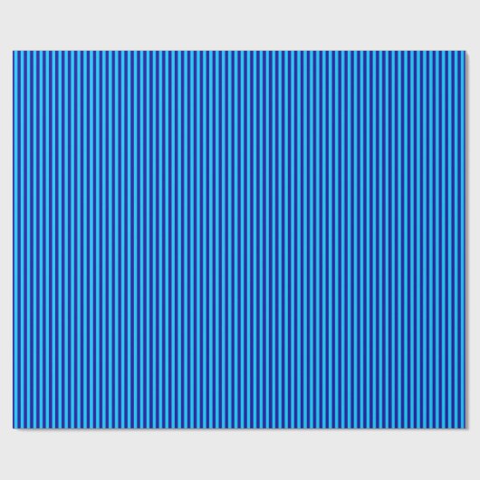 Aqua Blue Stripes 2 Geschenkpapier (Flach)