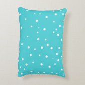 Aqua Blue Sweet Dreams Handschrift Kissen (Rückseite(Vertikal))