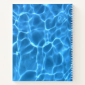 Aqua Blue Swimming Pool Photo for Your Logo Notizblock (Rückseite)