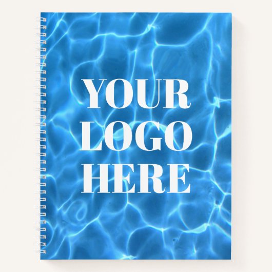 Aqua Blue Swimming Pool Photo for Your Logo Notizblock (Vorderseite)