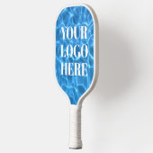 Aqua Blue Swimming Pool Photo for Your Logo Pickleball Schläger (Links)