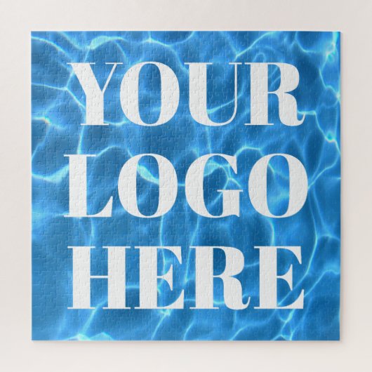 Aqua Blue Swimming Pool Photo for Your Logo Puzzle (Vertikal)