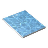 Aqua Blue Swimmingpool Soft Colors Foto Notizblock (angewinkelt)