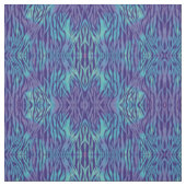 Aqua Blue und Lila Zebrastreifen Stoff (Muster)