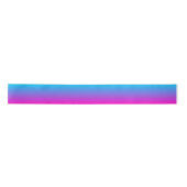 Aqua Blue und Neon Pink Ombre Satinband (Vorderseite)