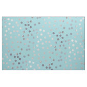 Aqua Blue und Silver Glitzer City Dots Stoff (Fat Quarter (45,7 x 55,9 cm))