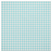 Aqua Blue und White Checkered Gingham Stoff (Muster)