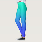 Aqua Blue Volllänge für Frauen Leggings (Links)