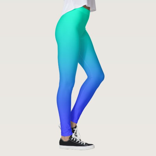 Aqua Blue Volllänge für Frauen Leggings (Rechts)