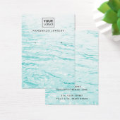 Aqua Blue Water Custom Logo Ohrring Display Karte (Schreibtisch)
