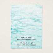 Aqua Blue Water Custom Logo Ohrring Display Karte (Rückseite)