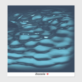 Aqua Blue Water Waves Aufkleber