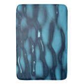 Aqua Blue Water Waves Badematte (Vorderseite Vertikal)