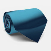 Aqua Blue Water Waves Krawatte (Gerollt)