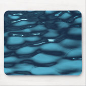 Aqua Blue Water Waves Mousepad (Vorne)