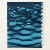 Aqua Blue Water Waves Planer (Rückseite)