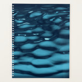 Aqua Blue Water Waves Planer (Vorderseite)