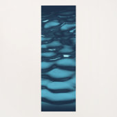Aqua Blue Water Waves Yogamatte (Rückseite)