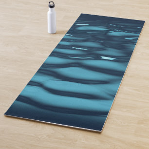 Aqua Blue Water Waves Yogamatte