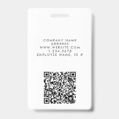 Aqua Blue Watercolor Background Abzeichen Ausweis (Back)