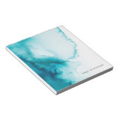 Aqua Blue Watercolor Hintergrund Notizblock (angewinkelt)