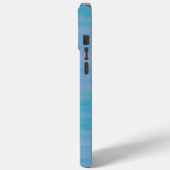 Aqua Blue Watercolor Look Handy Case (Rückseite / Links)