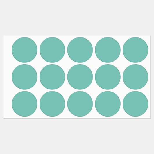 Aqua Blue Waterproof Labels Etiketten (Blatt)