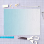 Aqua Blue White Ombre Seidenpapier (Handwerk)