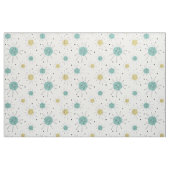 Aqua Blue Yellow Franciscan Sternexplosion Mitte d Stoff (Fat Quarter (45,7 x 55,9 cm))