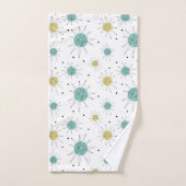 Aqua Blue Yellow Franciscan Sternexplosion Mitte J Badhandtuch Set (Handtuch)