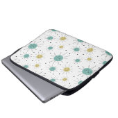 Aqua Blue Yellow Franciscan Sternexplosion Mitte J Laptopschutzhülle (Vorne Knopf)