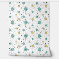 Aqua Blue Yellow Franciscan Sternexplosion Mitte J