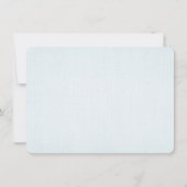 Aqua Blue Zickzack Border Einladung (Rückseite)