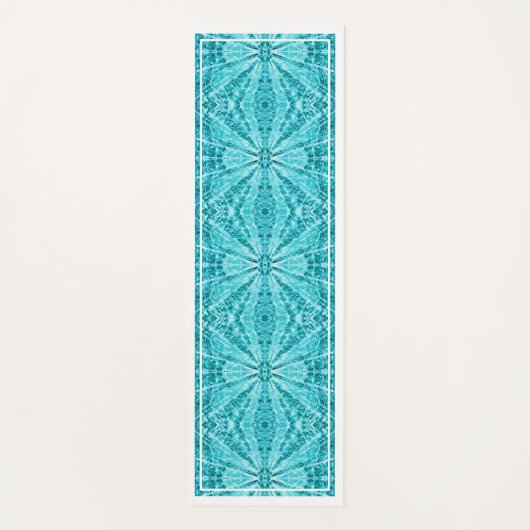 Aqua Blues Yogamatte (Vorderseite)