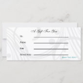 Aqua Blühe Personalisierte Business Stationery (Rückseite)