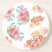 Aqua-Blume Getränkeuntersetzer (Vorne)