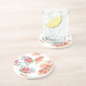 Aqua-Blume Getränkeuntersetzer (Seite)