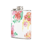 Aqua Blumen Flachmann (Links)