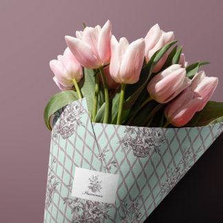 Aqua-Blumenkorb-Seidenpapier Seidenpapier