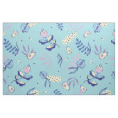 Aqua Blumenmusterstoff & Bastelmuster Stoff (Fat Quarter (45,7 x 55,9 cm))