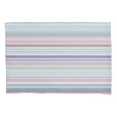 Aqua, Blush and Lavender Stripes Kissenbezug (Vorderseite)