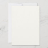 Aqua-Blush-Blatt-Hochzeit Einladung (Rückseite)