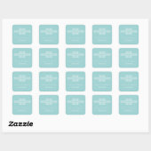 Aqua Bohemisch Chic Wedding Stickers (Blatt)